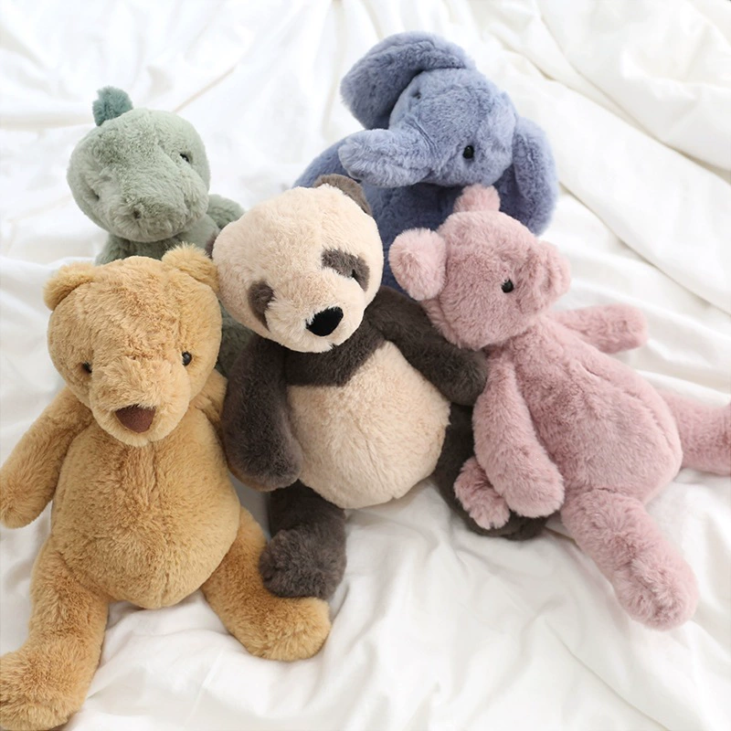 Jelly Puff Plush Animal Toy - Cute Dinosaur & Bear Stuffed Doll (Wholesale)
