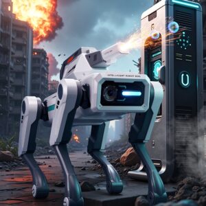AI Programmable Robot Dog - RC Control, Voice Command, Stunt Flips and Bionic Movement