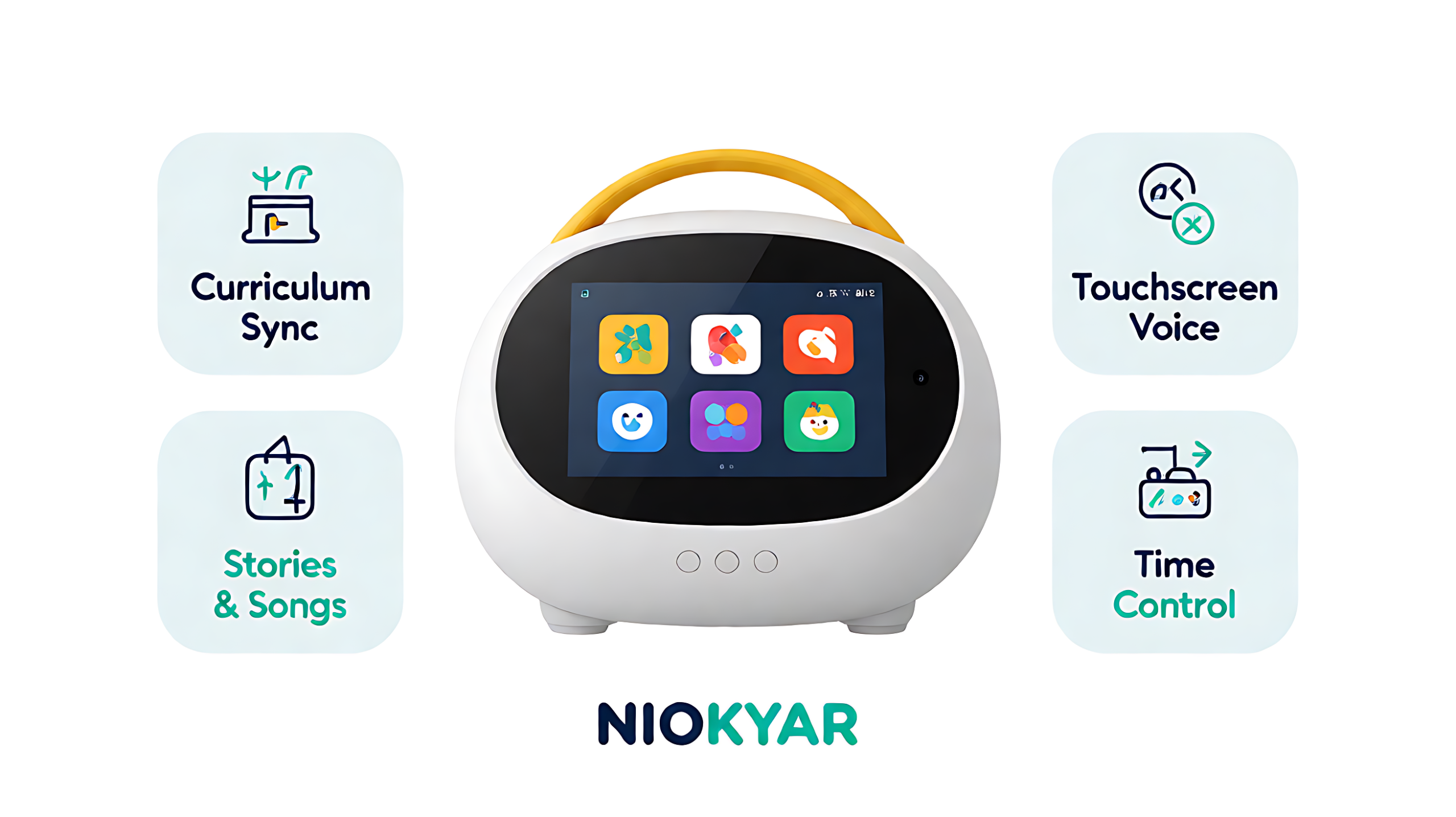 AI Learning Machine for Kids – Touchscreen Curriculum Sync Robot with Voice Chat, Stories & Time Control (Wholesale OEM/ODM) - Image 2